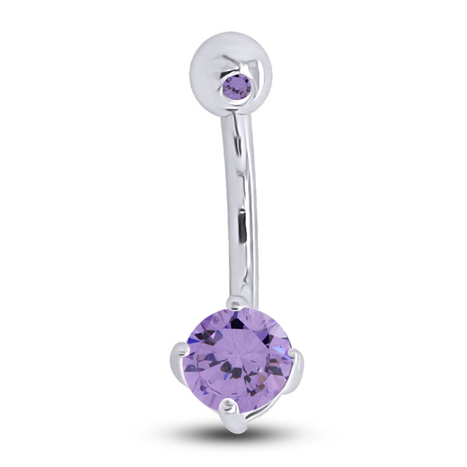 Body Piercing Belly Button Navel Ring Sterling Silver