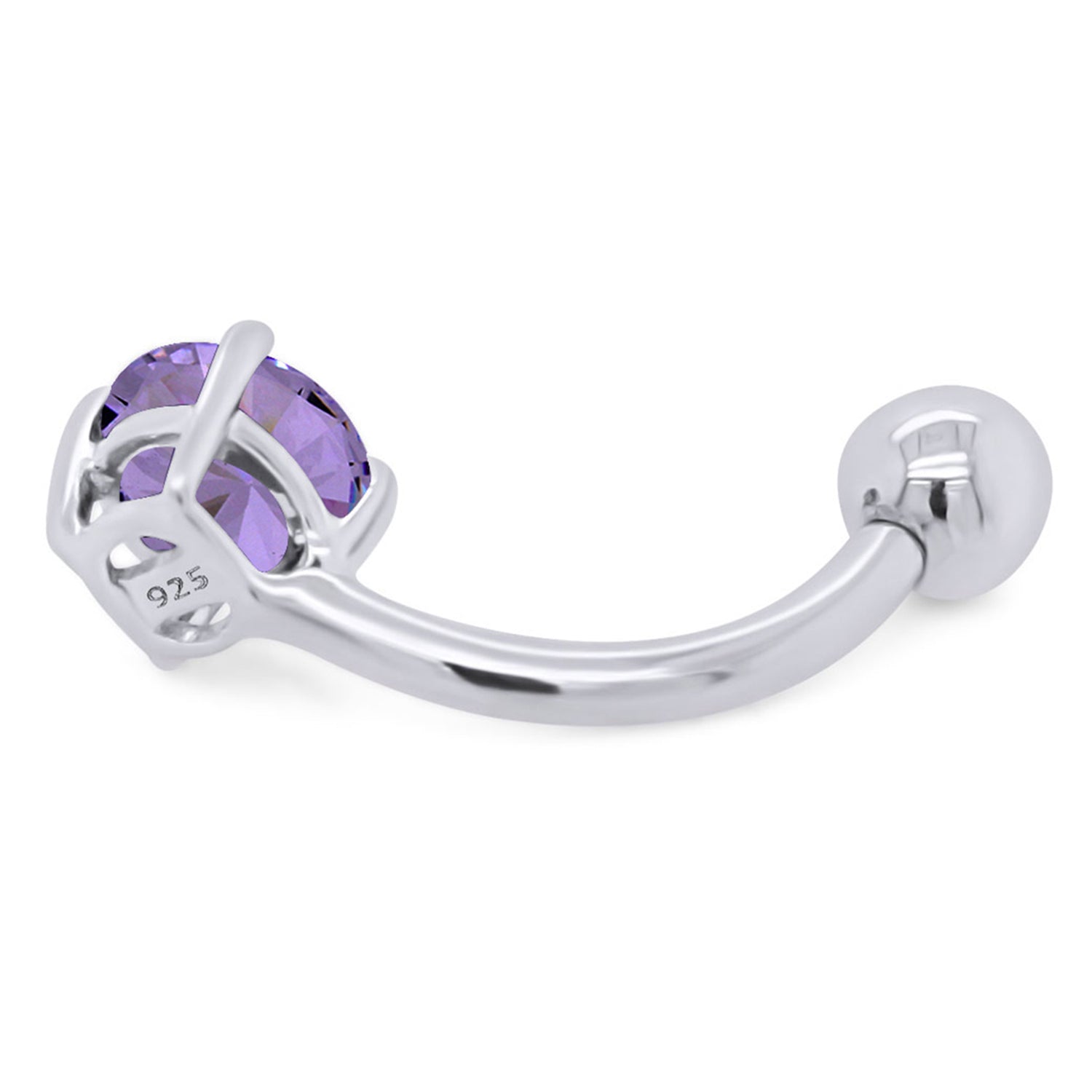 Body Piercing Belly Button Navel Ring Sterling Silver