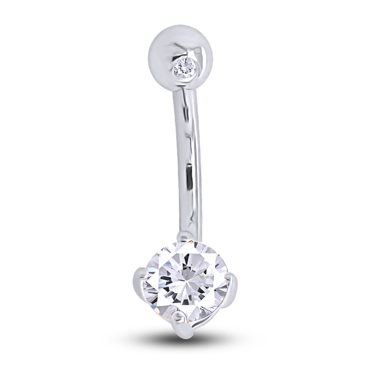 Body Piercing Belly Button Navel Ring Sterling Silver