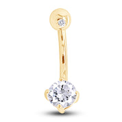Body Piercing Belly Button Navel Ring Sterling Silver
