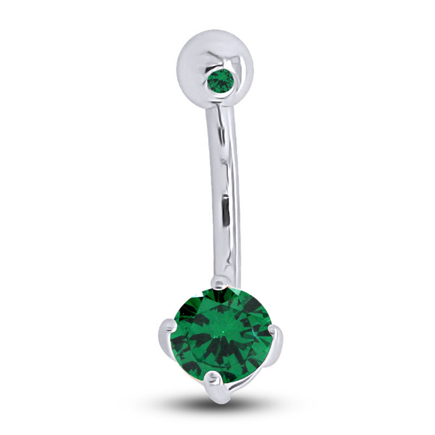 Body Piercing Belly Button Navel Ring Sterling Silver