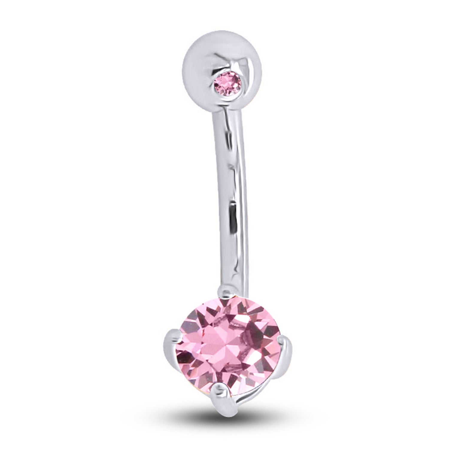 Body Piercing Belly Button Navel Ring Sterling Silver