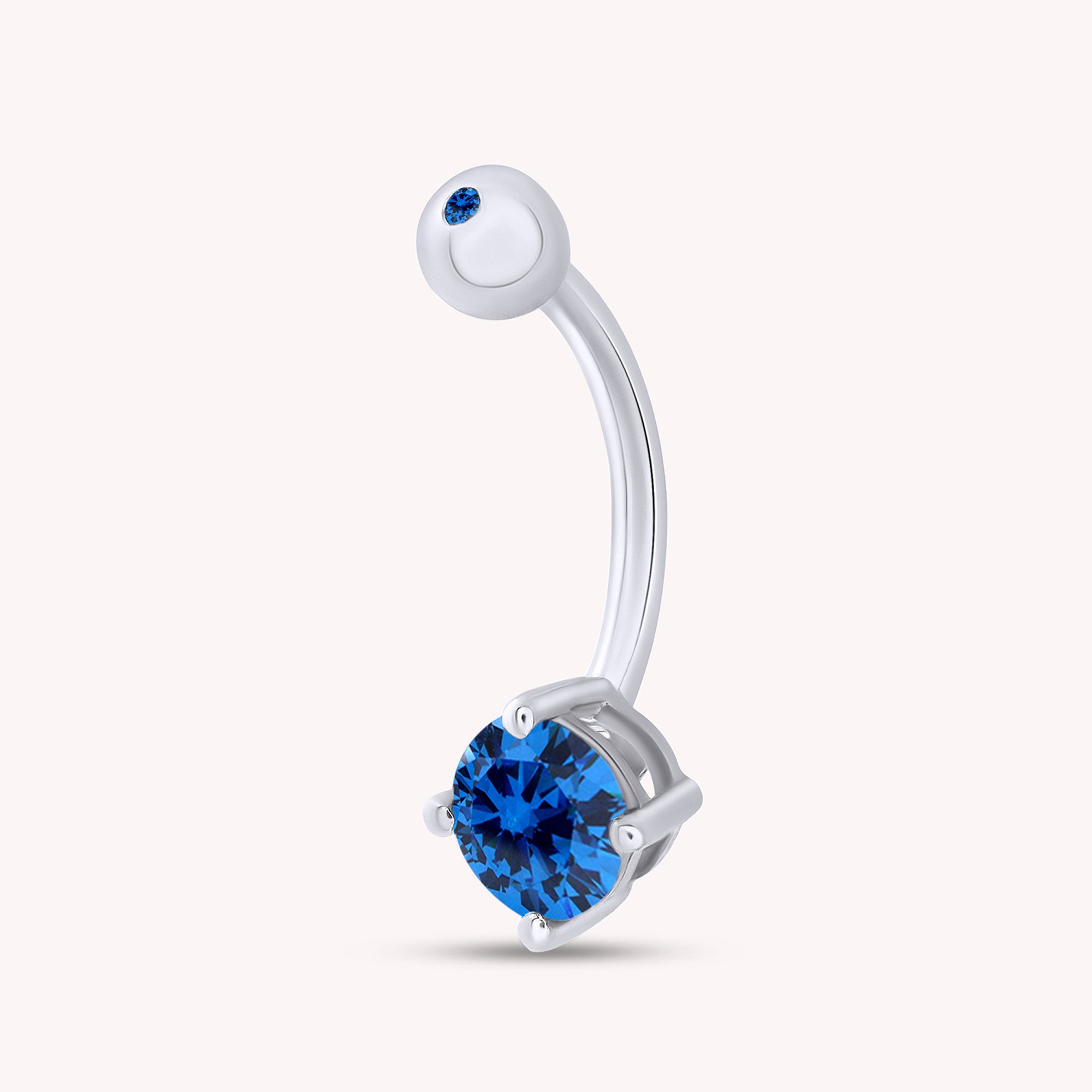 Body Piercing Belly Button Navel Ring Sterling Silver
