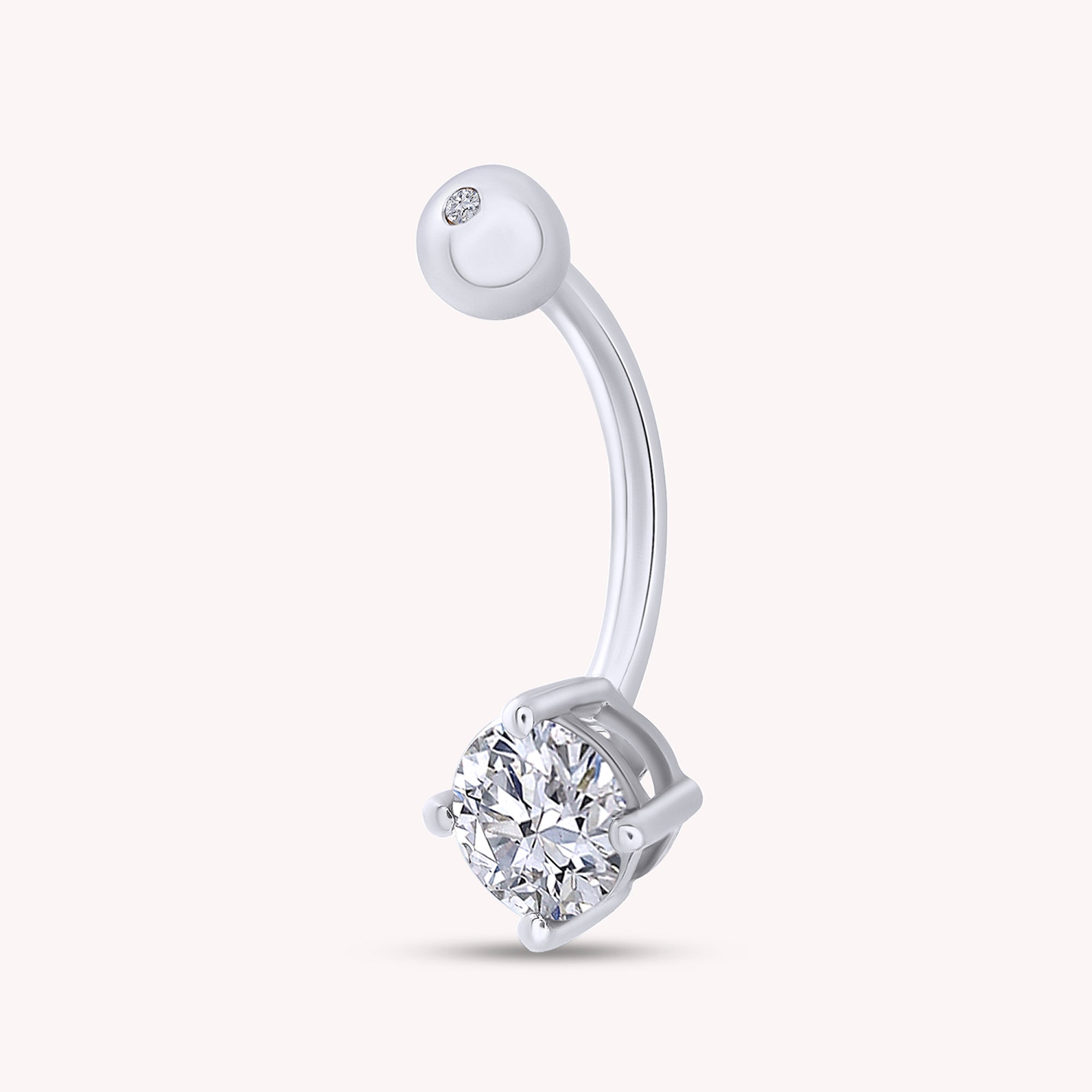 Body Piercing Belly Button Navel Ring Sterling Silver
