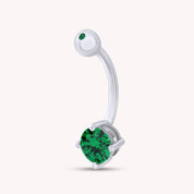 Body Piercing Belly Button Navel Ring Sterling Silver