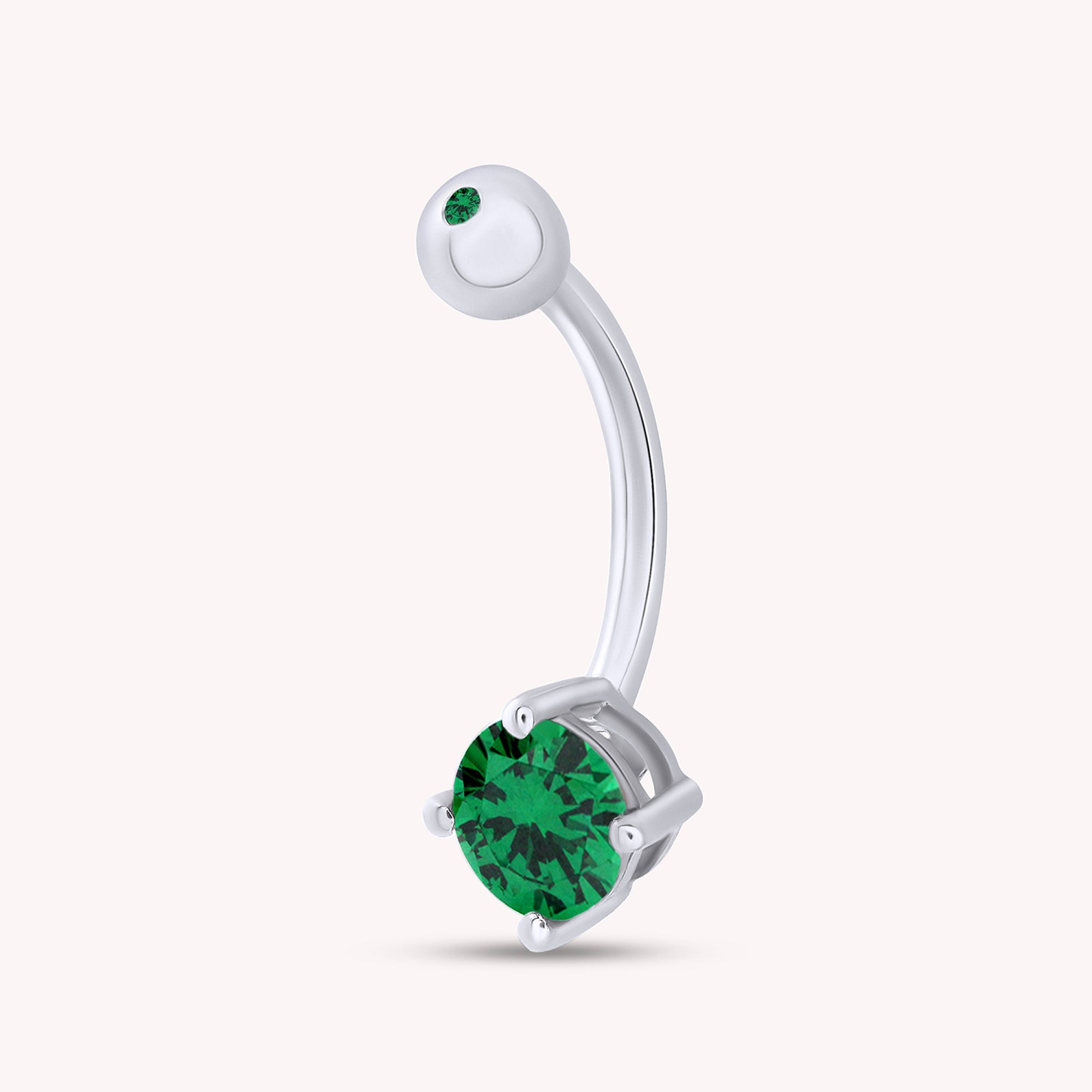 Body Piercing Belly Button Navel Ring Sterling Silver