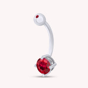 Body Piercing Belly Button Navel Ring Sterling Silver