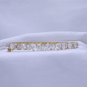 Multi Shape Lab Created Moissanite Bangle Bracelet