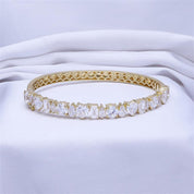 Multi Shape Lab Created Moissanite Bangle Bracelet