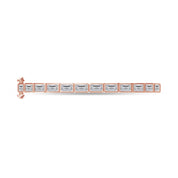 Emerald Shape Lab Created Moissanite Classic Tennis Bangle Bracelet