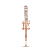 Emerald Shape Lab Created Moissanite Classic Tennis Bangle Bracelet