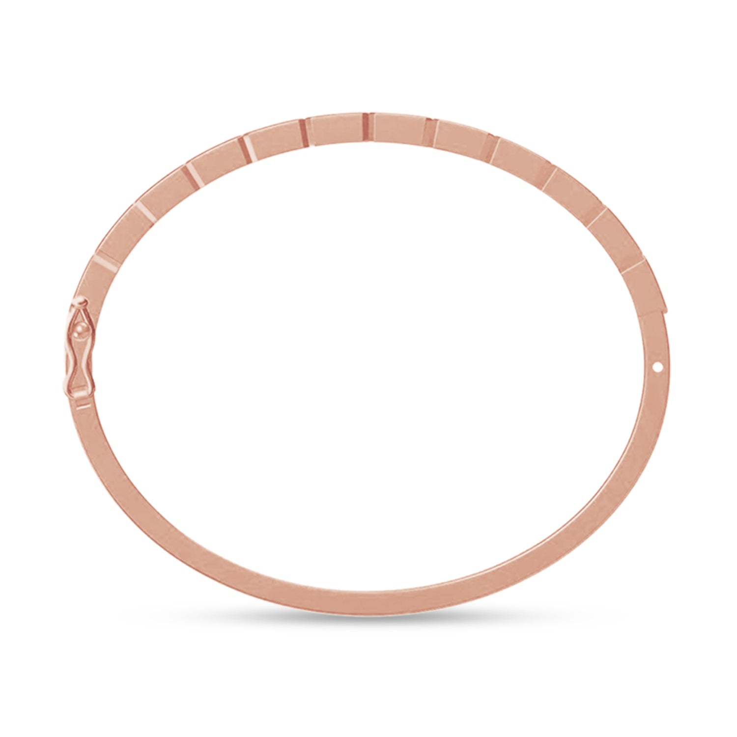 Emerald Shape Lab Created Moissanite Classic Tennis Bangle Bracelet