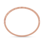 Emerald Shape Lab Created Moissanite Classic Tennis Bangle Bracelet