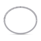 Emerald Shape Lab Created Moissanite Classic Tennis Bangle Bracelet