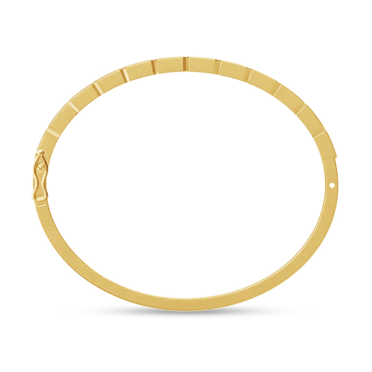 Emerald Shape Lab Created Moissanite Classic Tennis Bangle Bracelet
