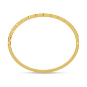 Emerald Shape Lab Created Moissanite Classic Tennis Bangle Bracelet