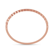 3MM Heart Shape Bangle Bracelet Lab Created Moissanite