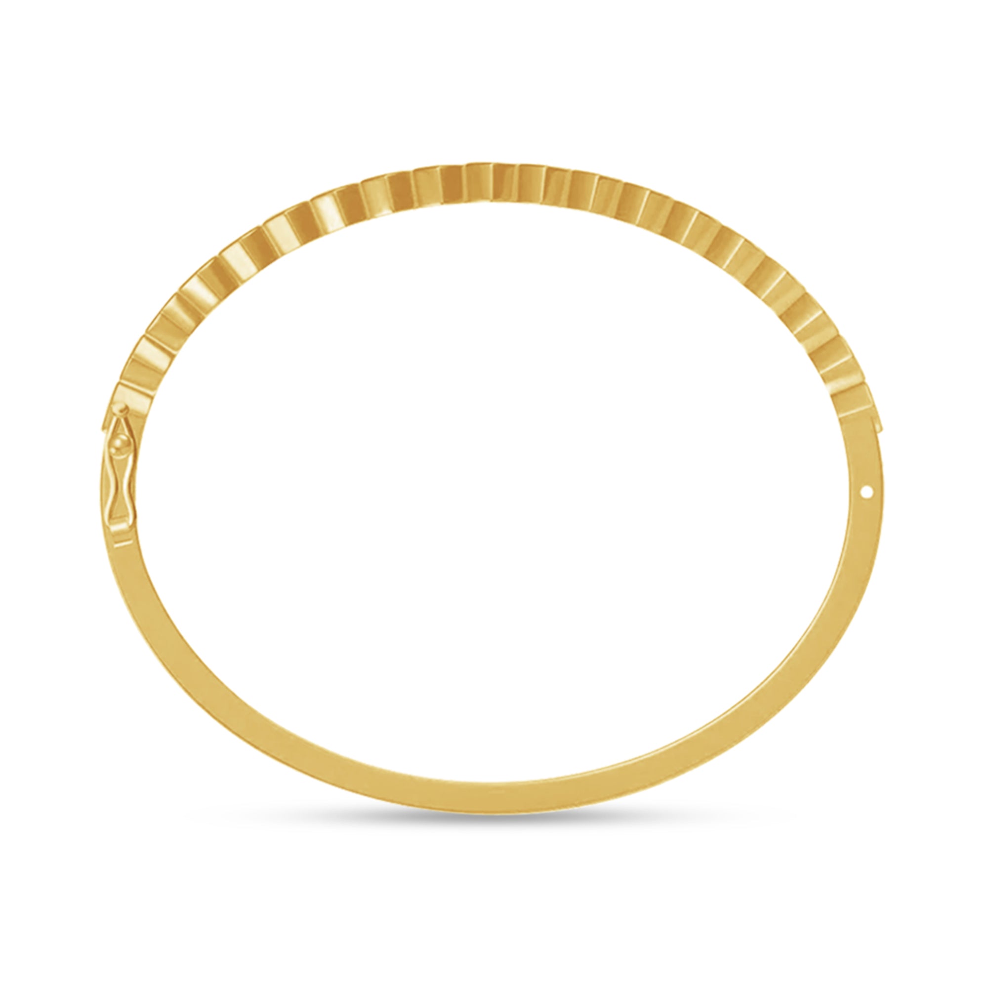 3MM Heart Shape Bangle Bracelet Lab Created Moissanite