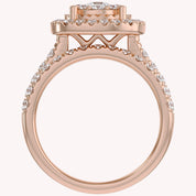 Halo Bridal Set Lab Grown Diamond Ring