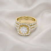 Halo Bridal Set Lab Grown Diamond Ring