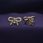 Bow Stud Earrings Sterling Silver