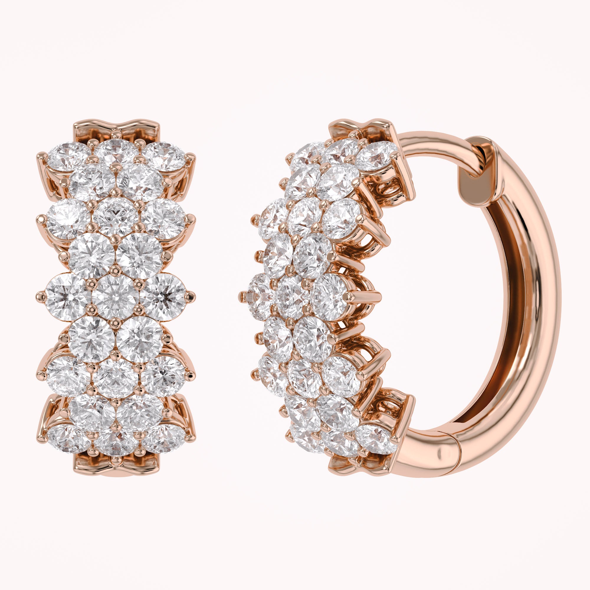 Huggie Hoop Lab Grown Diamond Earrings