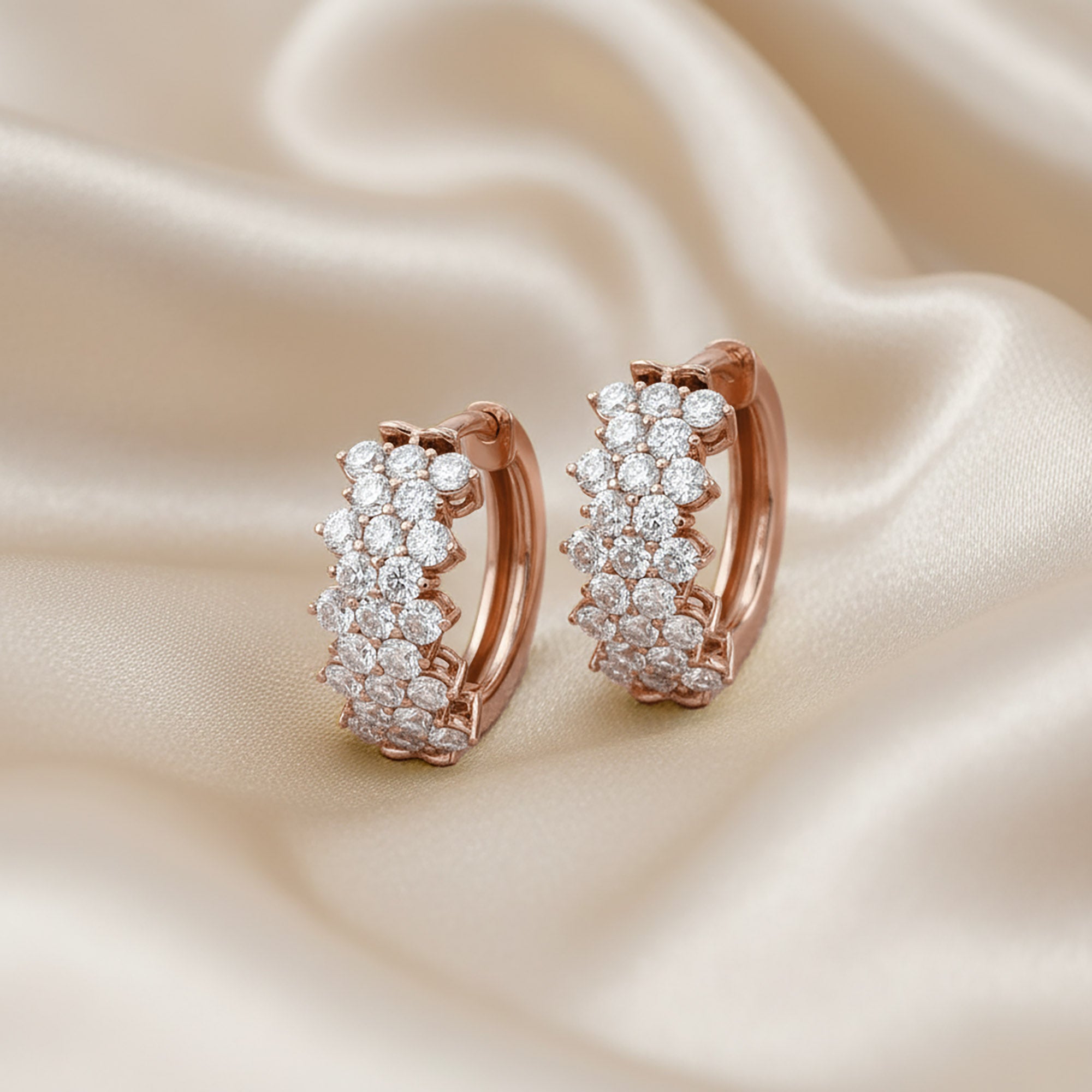 Huggie Hoop Lab Grown Diamond Earrings