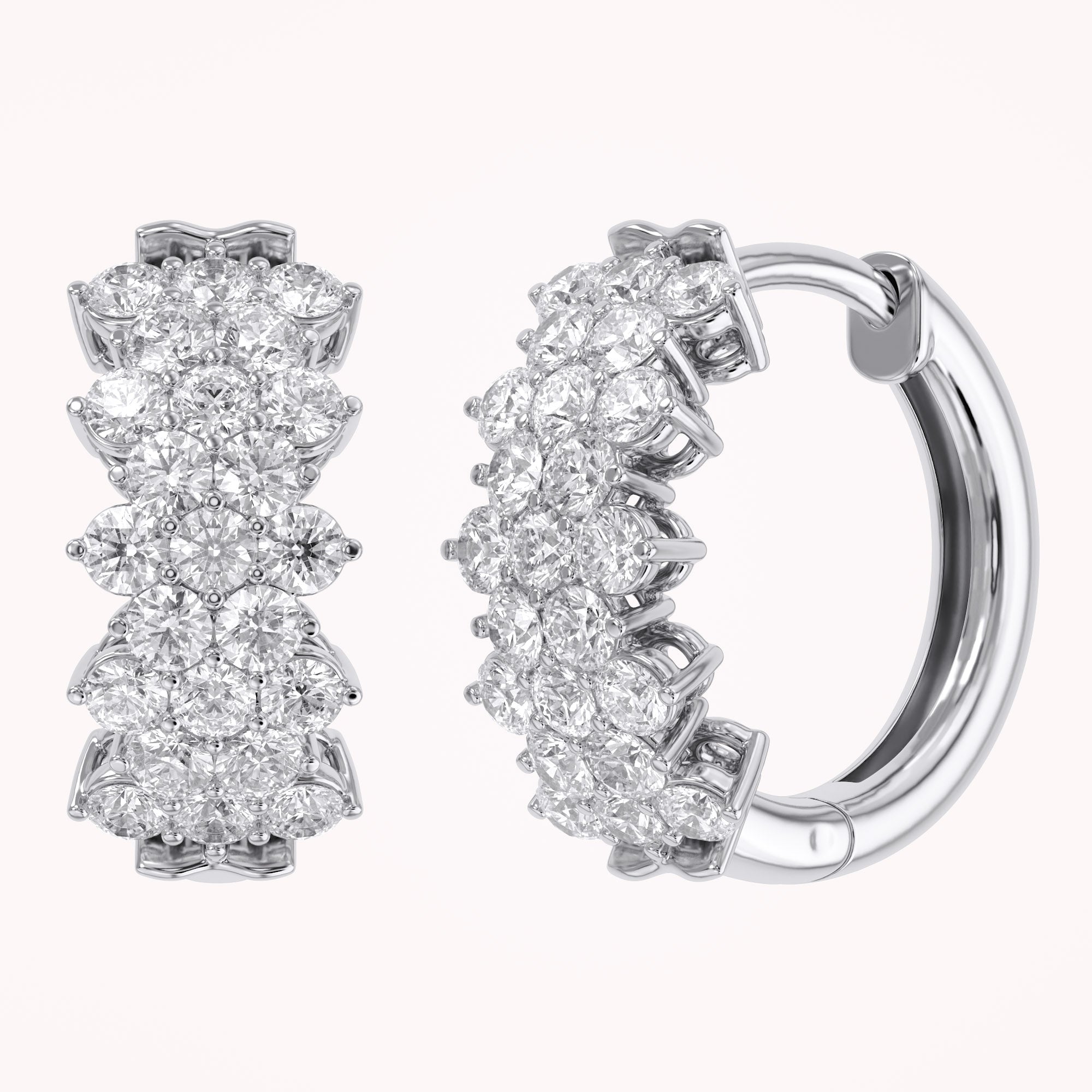 Huggie Hoop Lab Grown Diamond Earrings