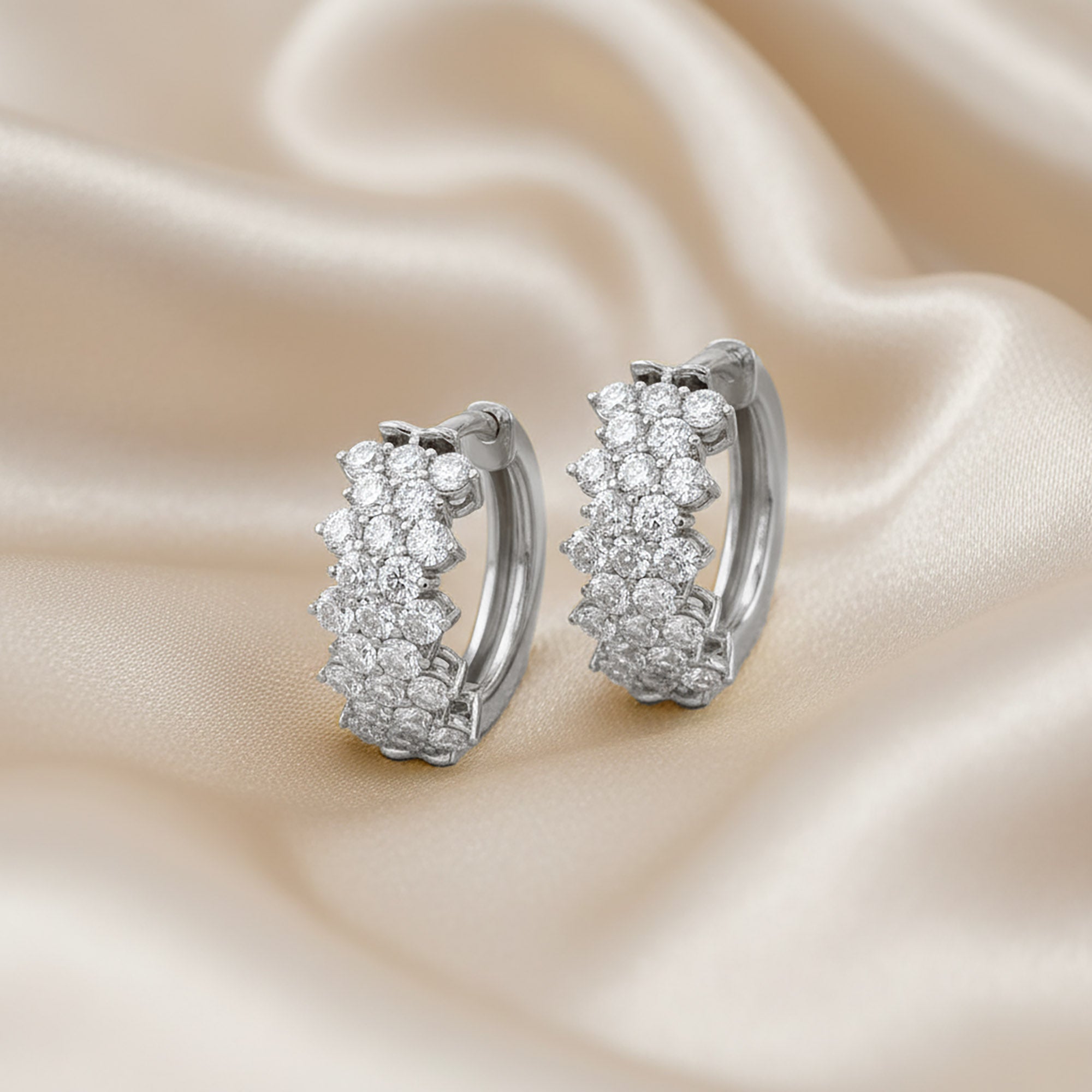 Huggie Hoop Lab Grown Diamond Earrings
