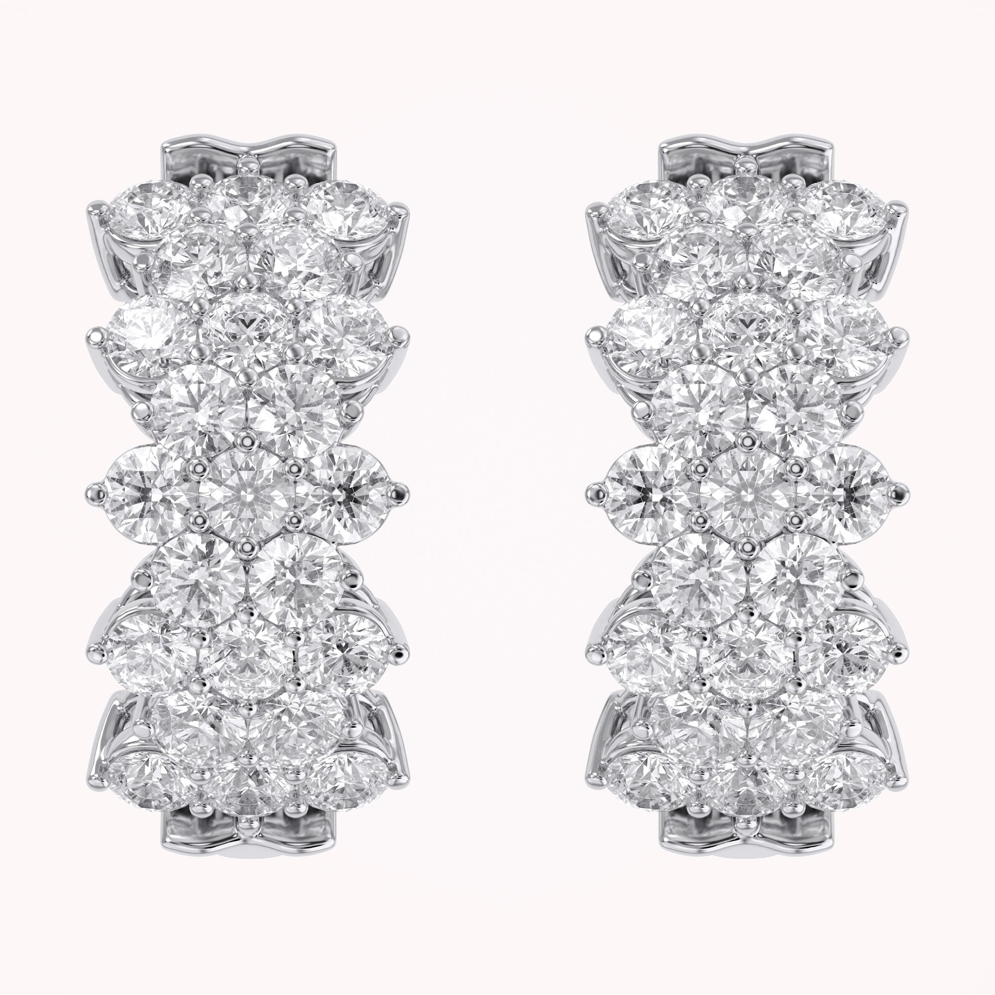 Huggie Hoop Lab Grown Diamond Earrings