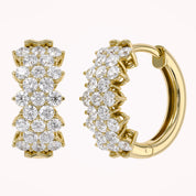 Huggie Hoop Lab Grown Diamond Earrings