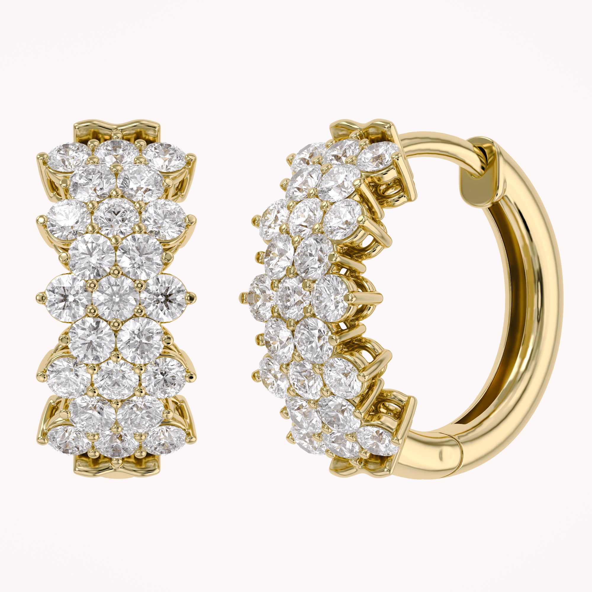 Huggie Hoop Lab Grown Diamond Earrings