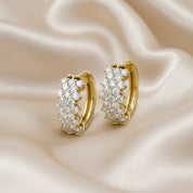 Huggie Hoop Lab Grown Diamond Earrings