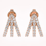 Trident Huggie Lab Grown Diamond Hoop Earrings