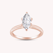 Marquise Cut Cubic Zirconia Solitaire Engagement Wedding Ring For Womens Gift For Her