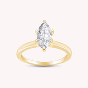 Marquise Cut Cubic Zirconia Solitaire Engagement Wedding Ring For Womens Gift For Her