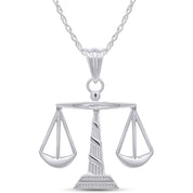Scales of Justice Pendant Necklace