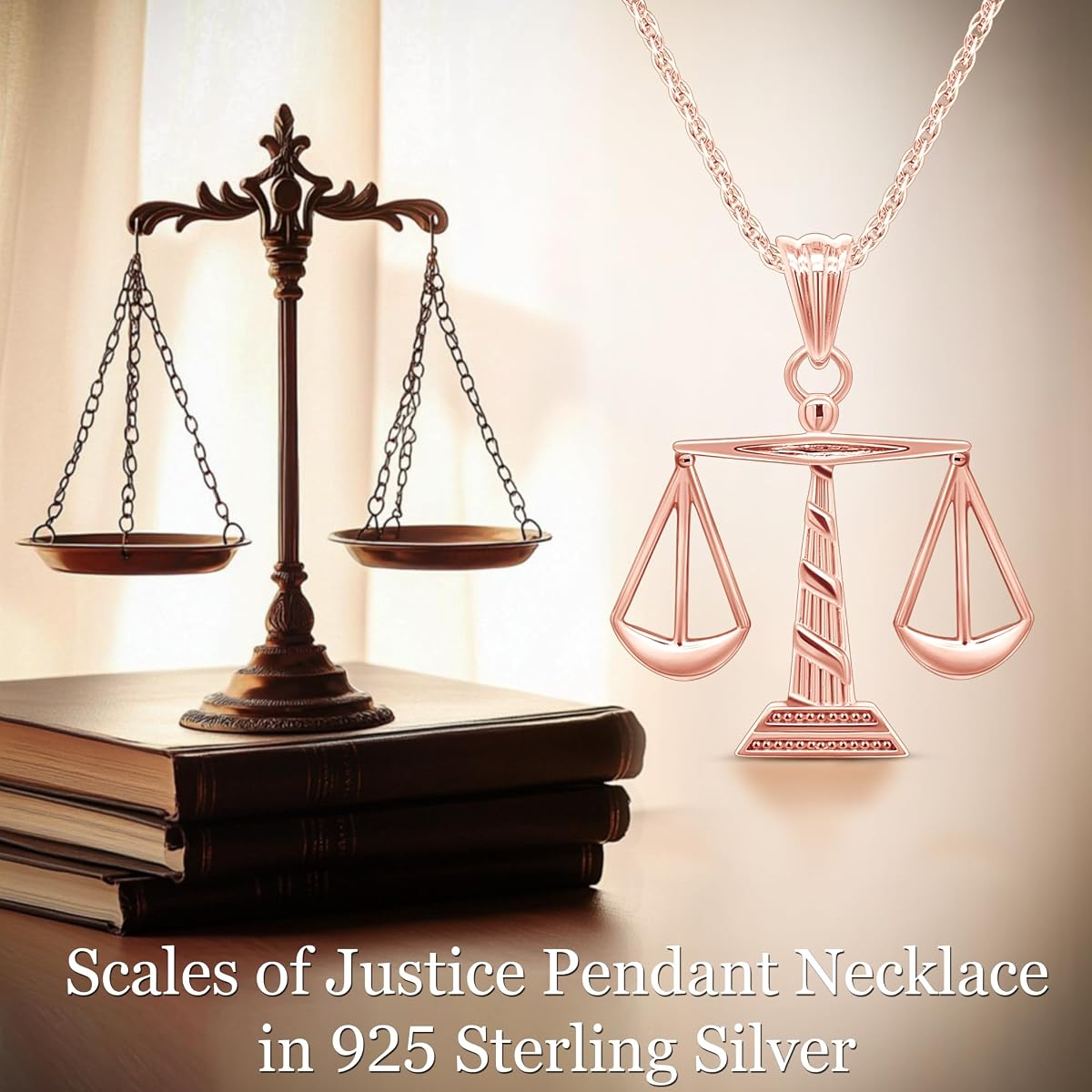 Scales of Justice Pendant Necklace