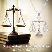 Scales of Justice Pendant Necklace