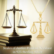 Scales of Justice Pendant Necklace