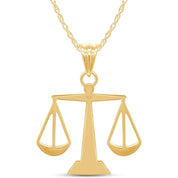 Scales of Justice Pendant Necklace
