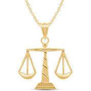 Scales of Justice Pendant Necklace