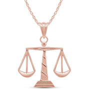 Scales of Justice Pendant Necklace