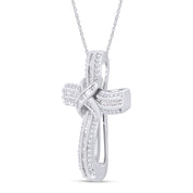 Infinity Cross Lab Created Moissanite Pendant Necklace