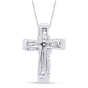 Infinity Cross Lab Created Moissanite Pendant Necklace