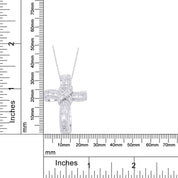 Infinity Cross Lab Created Moissanite Pendant Necklace
