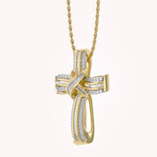 Infinity Cross Lab Created Moissanite Pendant Necklace