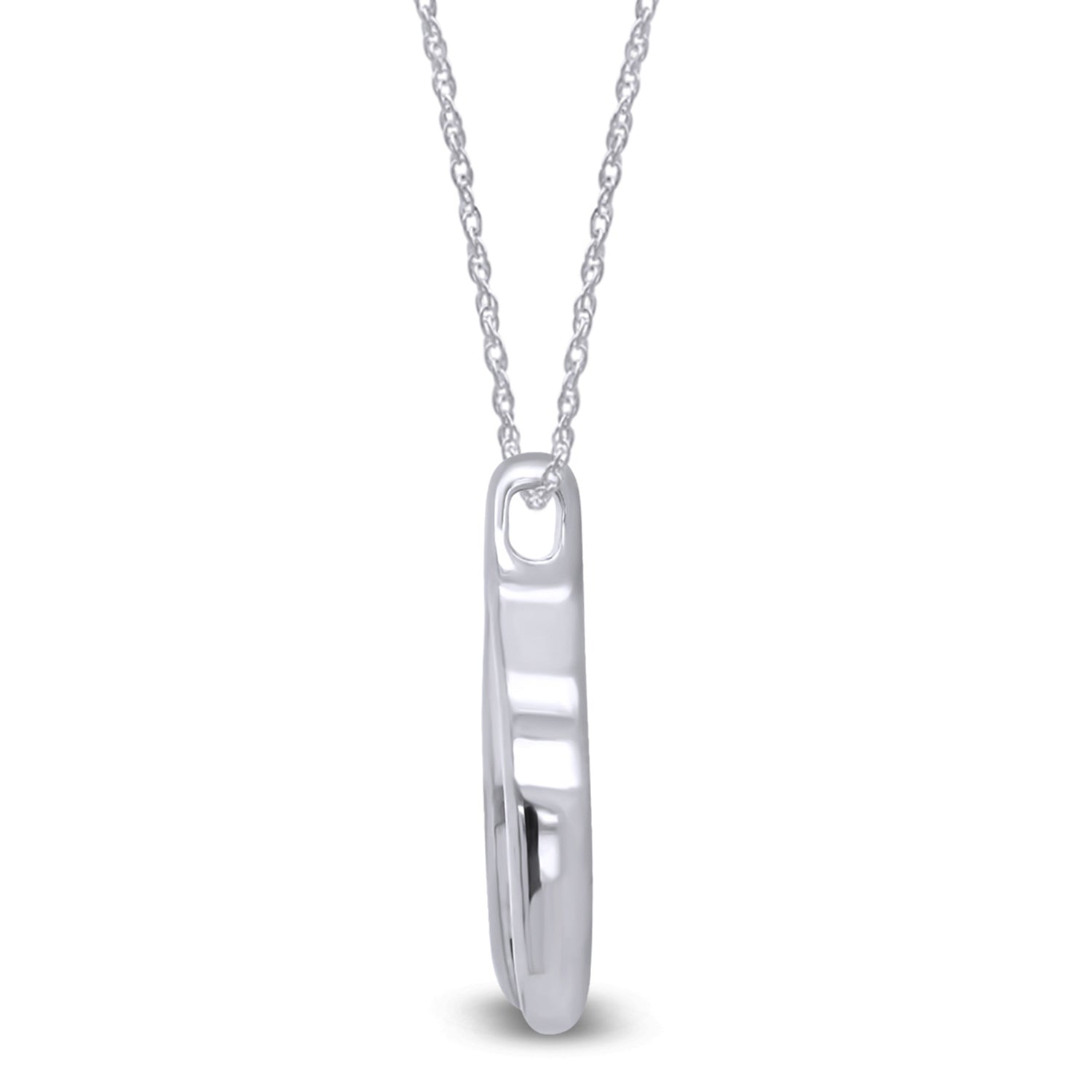 Wishbone Pendant Necklace in 14K Gold Over Sterling Silver