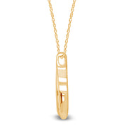 Wishbone Pendant Necklace in 14K Gold Over Sterling Silver
