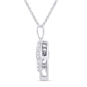 Elephant Pendant Necklace Sterling Silver